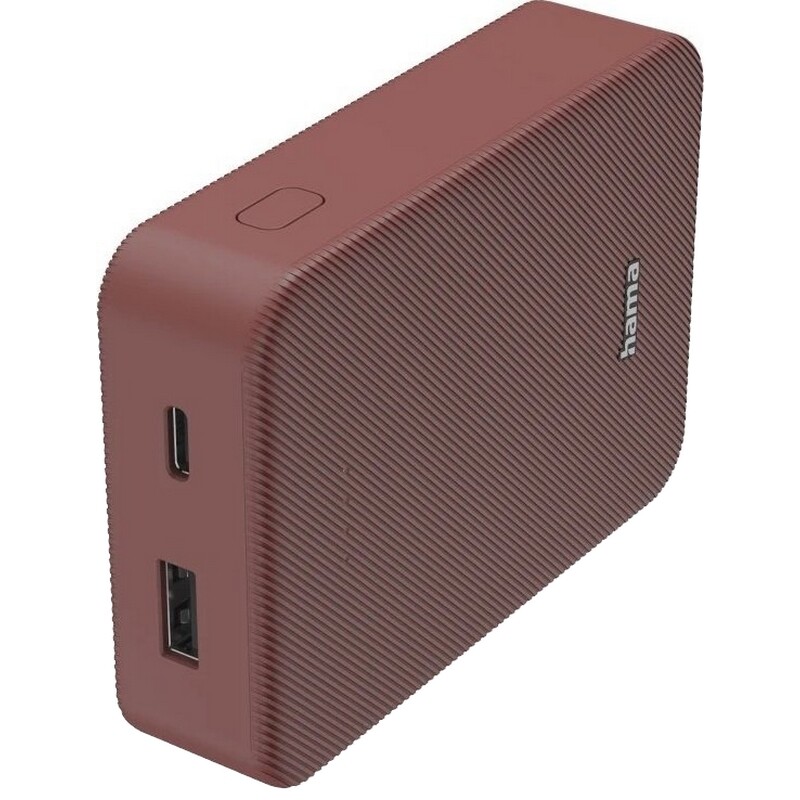 Універсальна мобільна батарея Hama 10000mAh 15W Red (00201714)