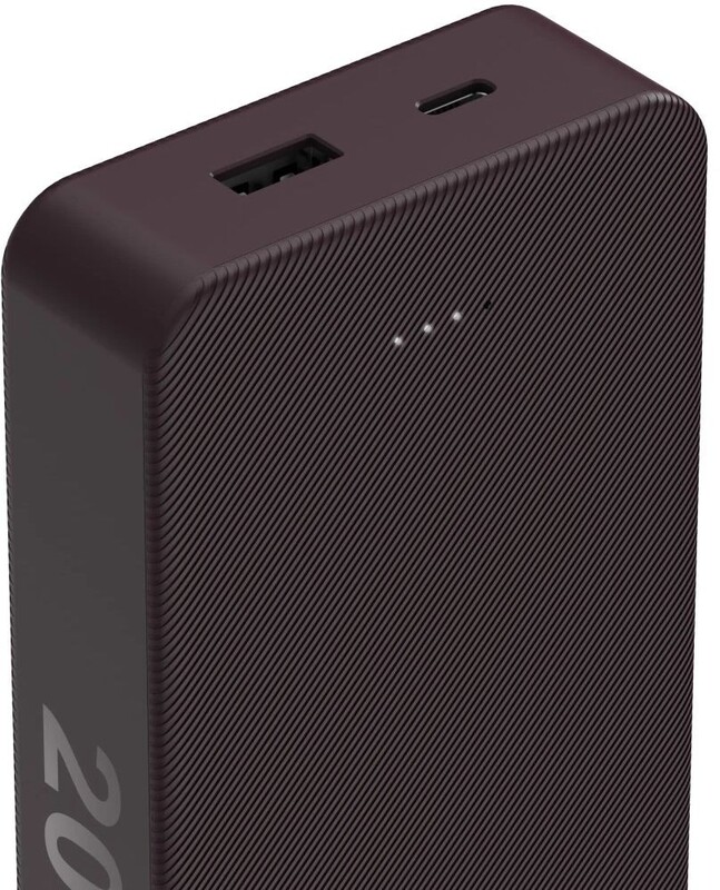 Універсальна мобільна батарея Hama 20000mAh 15W Plum (00201715)