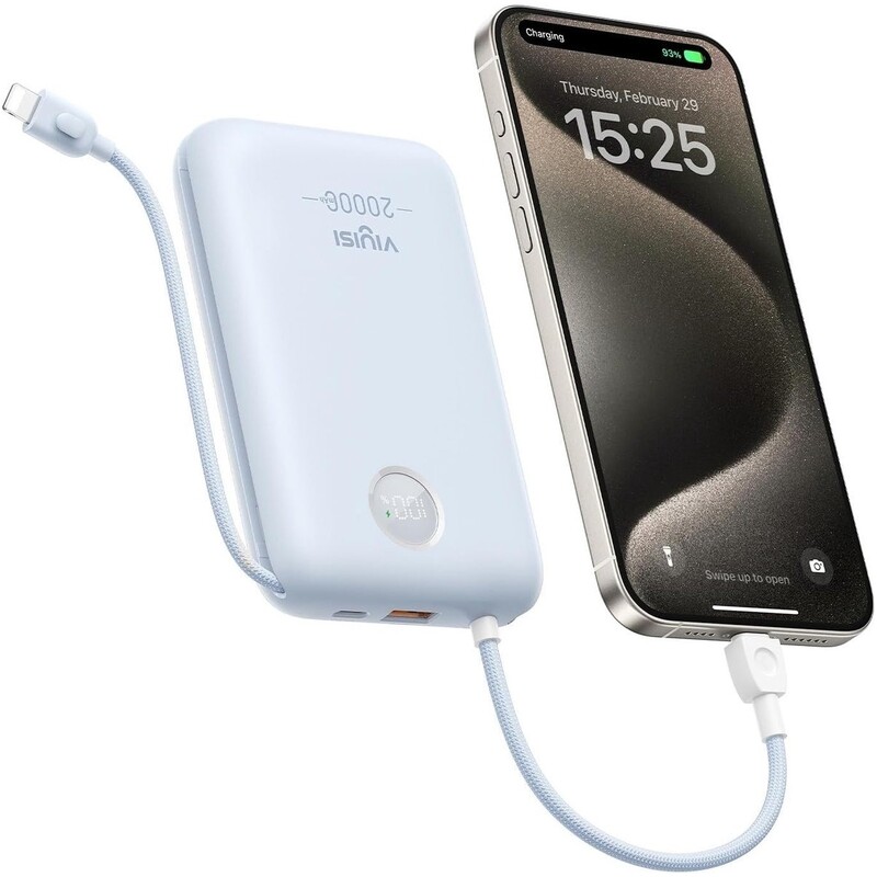 Универсальная мобильная батарея Viyisi G2068 20000mAh 30W Blue (X0020VPKNH)