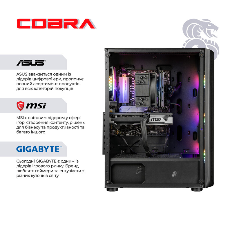Персональный компьютер COBRA Advanced Windows 11 Home (I225F.64.S1.97XT.24666W)