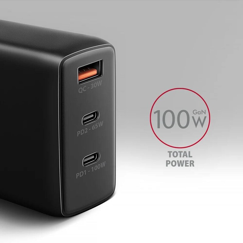 Зарядное устройство Axagon 100W Black (ACU-DPQ100)