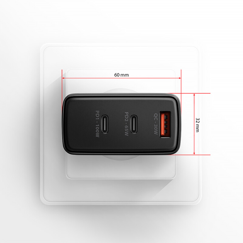 Зарядное устройство Axagon 100W Black (ACU-DPQ100)
