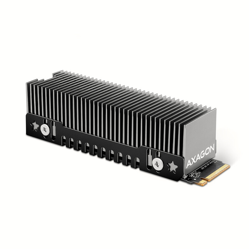 Радіатор охолодження для SSD Axagon M2 Black (CLR-M2XT)