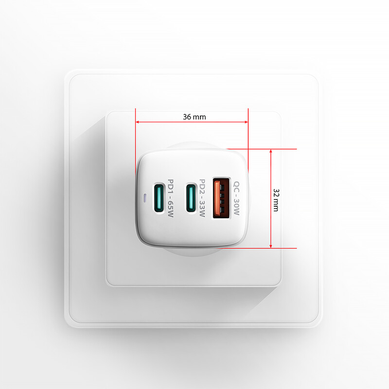 Зарядное устройство Axagon 65W White (ACU-DPQ65W)