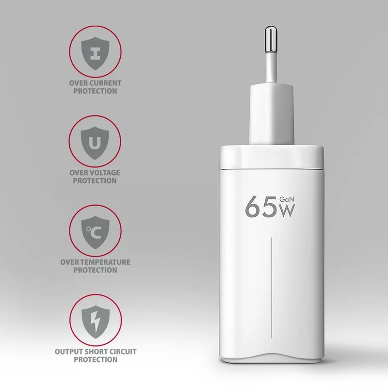 Зарядное устройство Axagon 65W White (ACU-DPQ65W)
