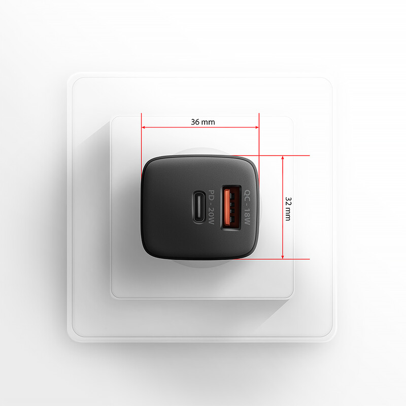 Зарядное устройство Axagon 20W Black (ACU-PQ20)
