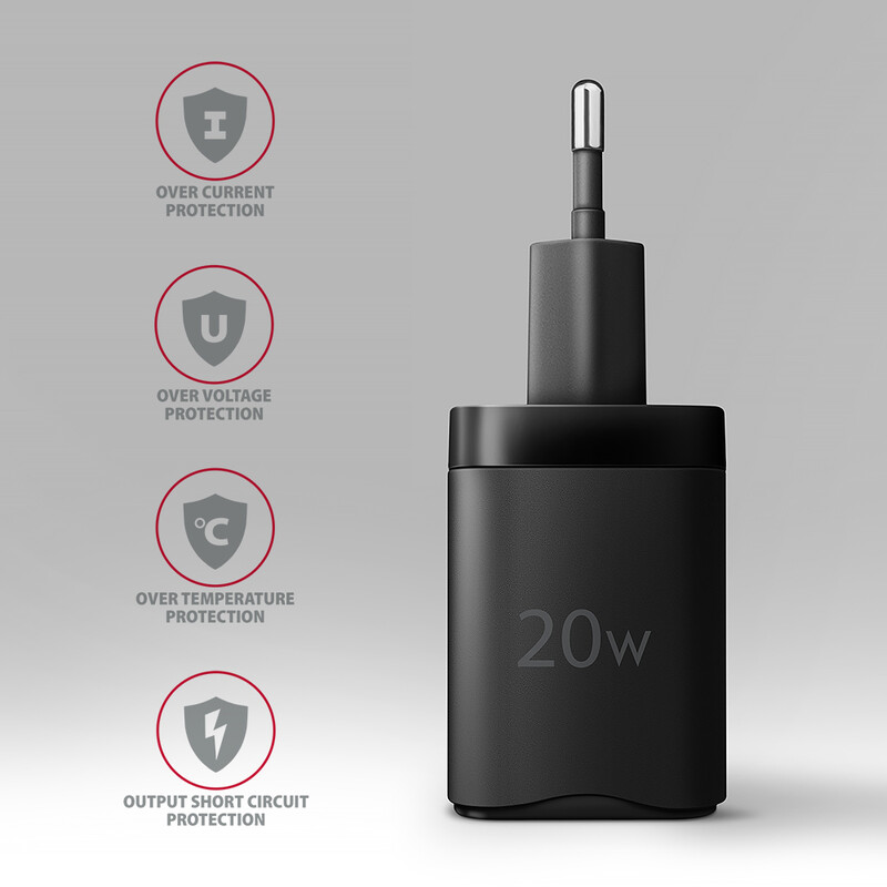 Зарядное устройство Axagon 20W Black (ACU-PQ20)