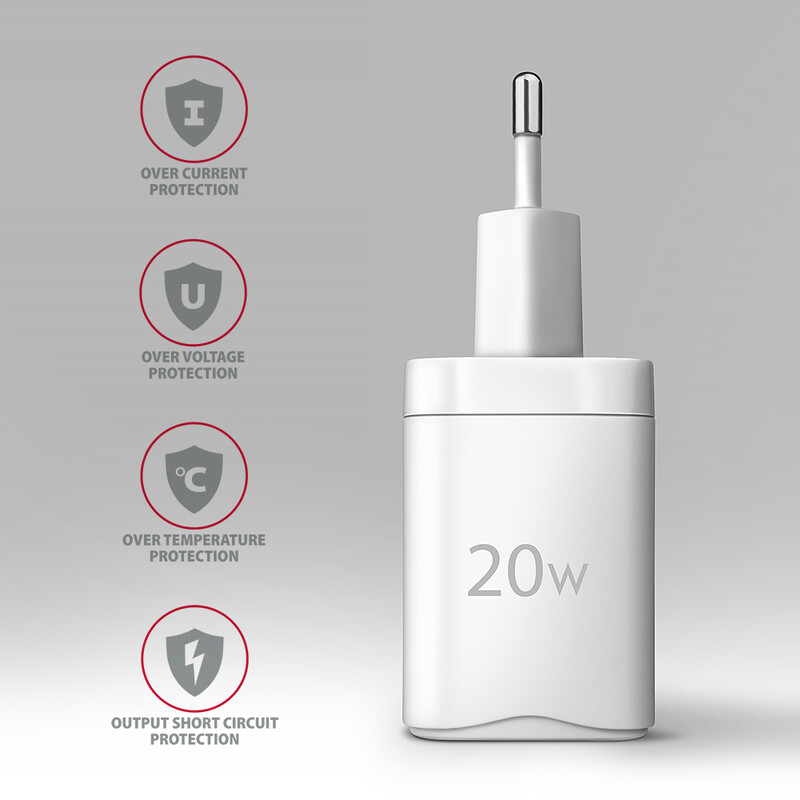 Зарядное устройство Axagon 20W White (ACU-PQ20W)