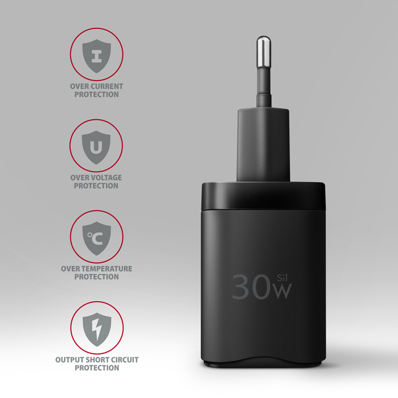 Зарядное устройство Axagon 30W Black (ACU-PQ30)