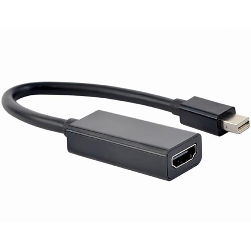 Адаптер Cablexpert mini DisplayPort - HDMI (M/F), Black (A-mDPM-HDMIF4K-01)