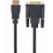 Фото - Кабель Cablexpert HDMI - DVI V 1.3 (M/M), двунаправленный, single-link, 18 + 1 pin, 3 м, Black (CC-HDMI-DVI-10) | click.ua
