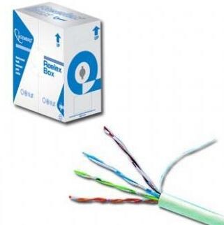Кабель вита пара Cablexpert UPC-5004E-SOL Gray, UTP, AWG 24 CCA, категорія 5 ( бух.305м).305м)