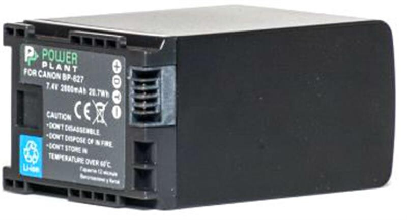Аккумулятор PowerPlant Canon BP-827 Chip 2800mAh (DV00DV1262)