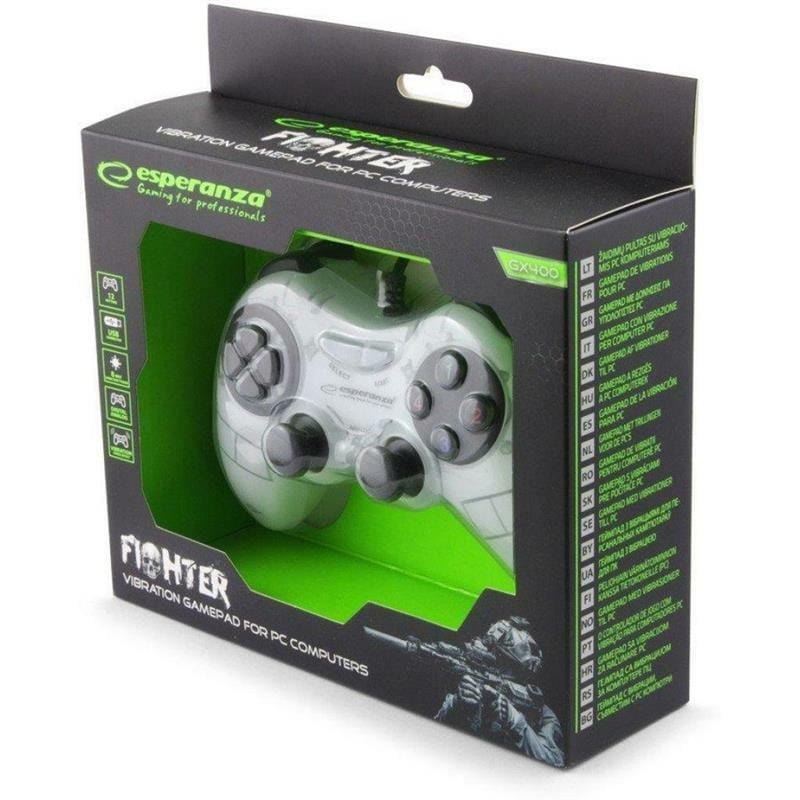 Геймпад Esperanza Fighter White (EGG105W) USB