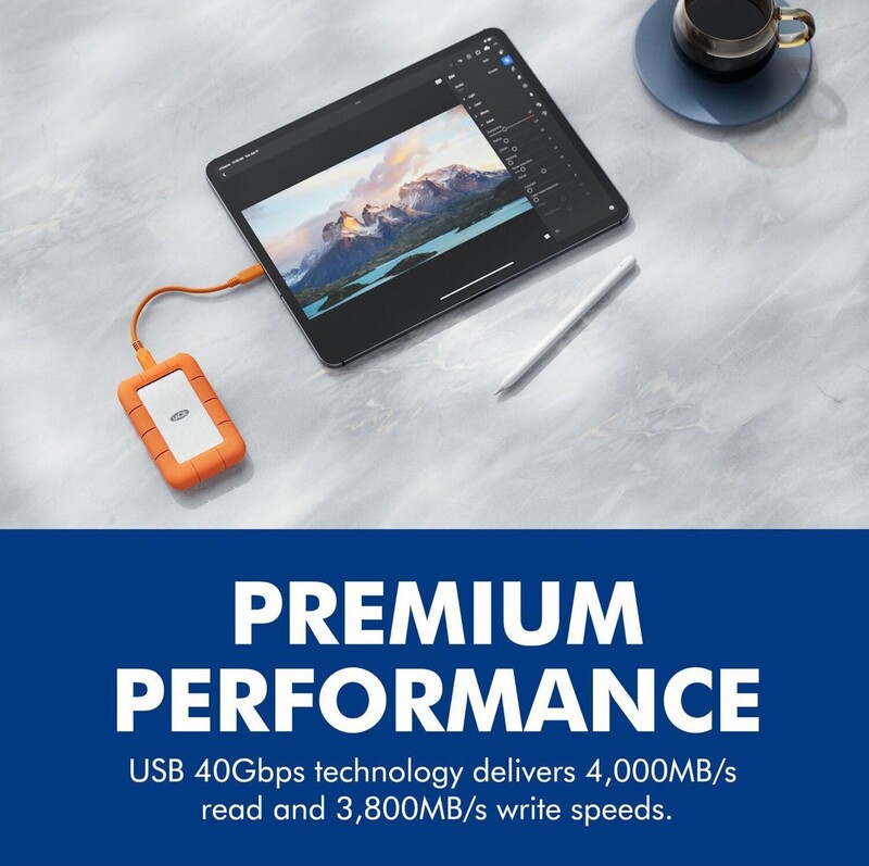 Накопитель внешний SSD 1TB LaCie Rugged Orange (STND1000400)