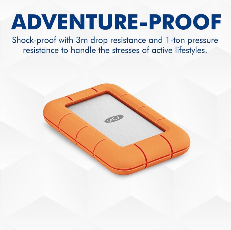 Накопитель внешний SSD 1TB LaCie Rugged Orange (STND1000400)