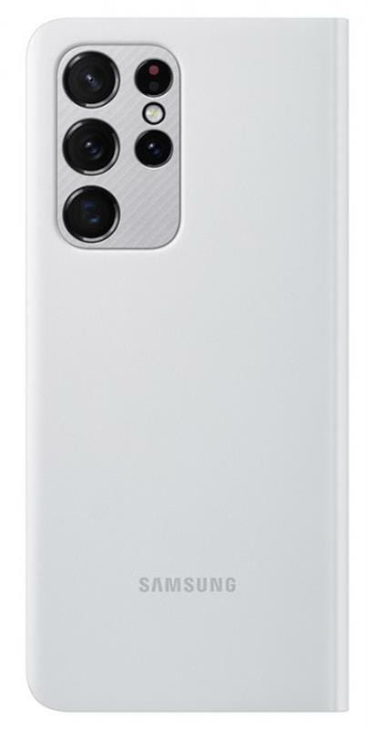 Чехол-книжка Samsung Smart Clear View Cover для Samsung Galaxy S21 Ultra SM-G998 Light Gray (EF-ZG998CJEGRU)