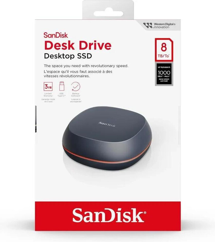 Накопитель внешний SSD 8TB SanDisk Desk Drive (SDSSDT40-8T00-EM25)