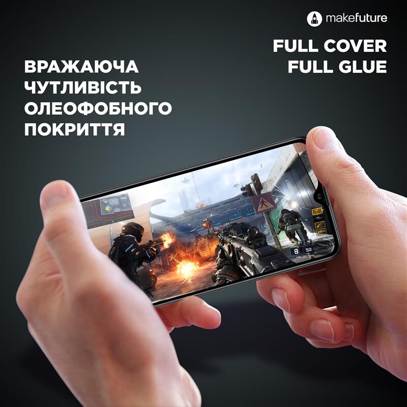 Захисне скло MakeFuture для Samsung Galaxy A21s SM-A217 Full Cover Full Glue, 0.25mm (MGF-SA21S)