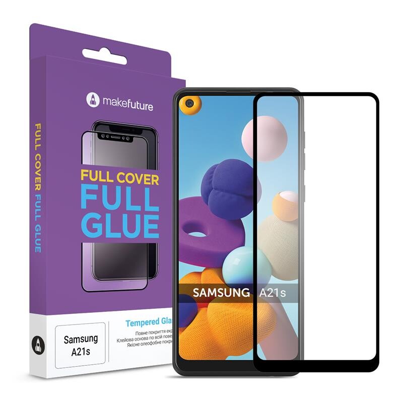 Захисне скло MakeFuture для Samsung Galaxy A21s SM-A217 Full Cover Full Glue, 0.25mm (MGF-SA21S)