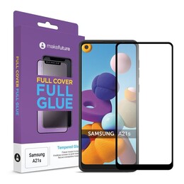 Захисне скло MakeFuture для Samsung Galaxy A21s SM-A217 Full Cover Full Glue, 0.25mm (MGF-SA21S)