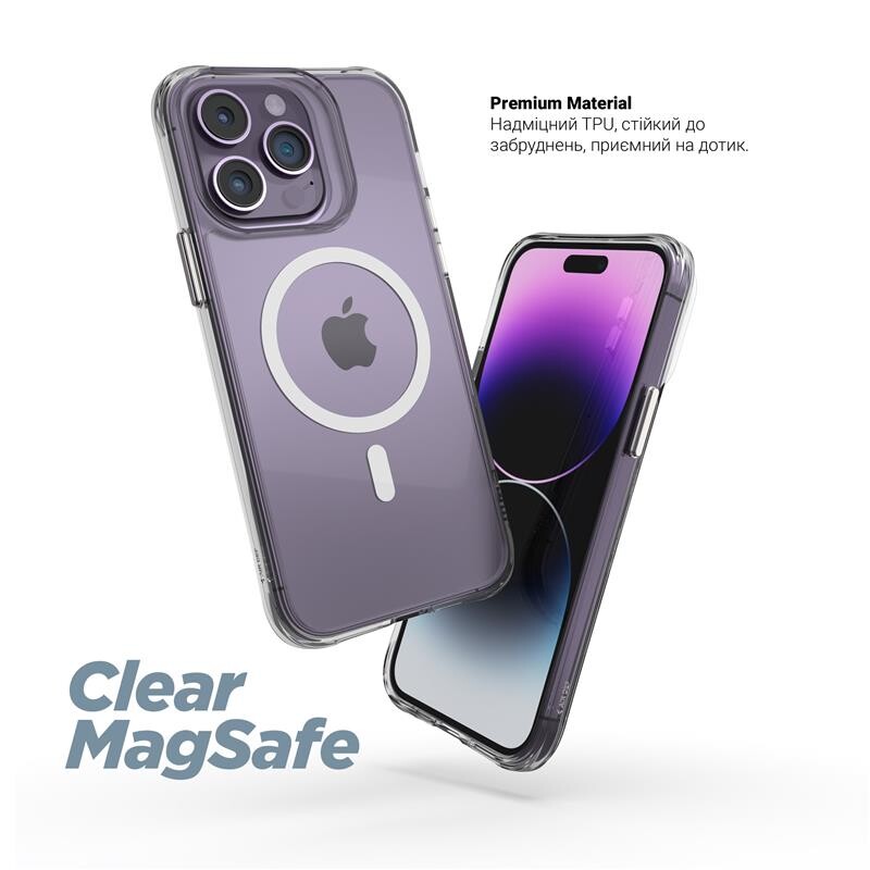 Чохол-накладка Armorstandart Clear Magsafe для Apple iPhone 14 Tansparent (ARM68053)