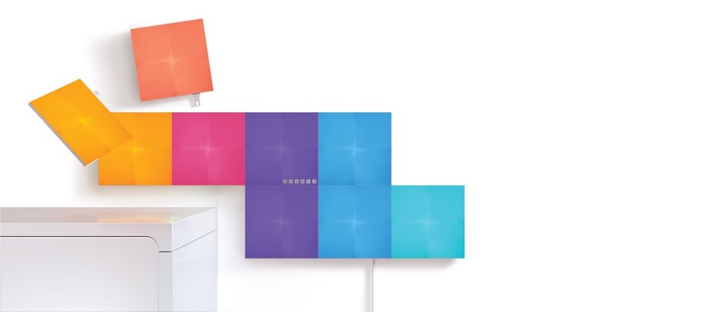 Розумна система освітлення Nanoleaf Canvas Smarter Kit Apple HomeKit, 9 шт. (NL29-0002SW-9PK)