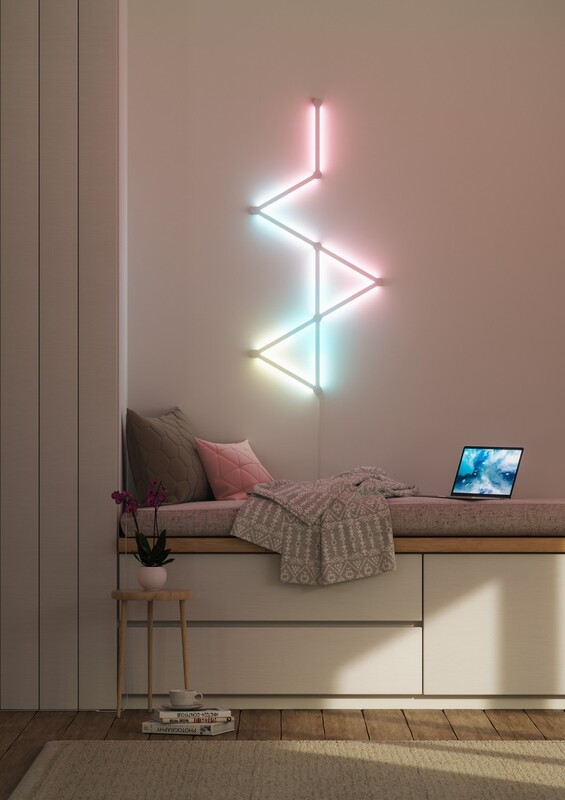 Умная система освещения Nanoleaf Lines Starter Kit Apple HomeKit, 9 шт. (NL59-K-0002LW-9PK-EU)