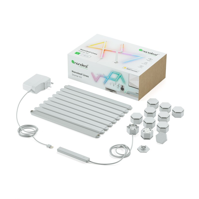 Умная система освещения Nanoleaf Lines Starter Kit Apple HomeKit, 9 шт. (NL59-K-0002LW-9PK-EU)