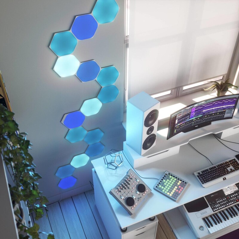 Дополнительные панели Nanoleaf Shapes Hexagons Expansion Pack Apple HomeKit, 3 шт. (NL42-0001HX-3PK)