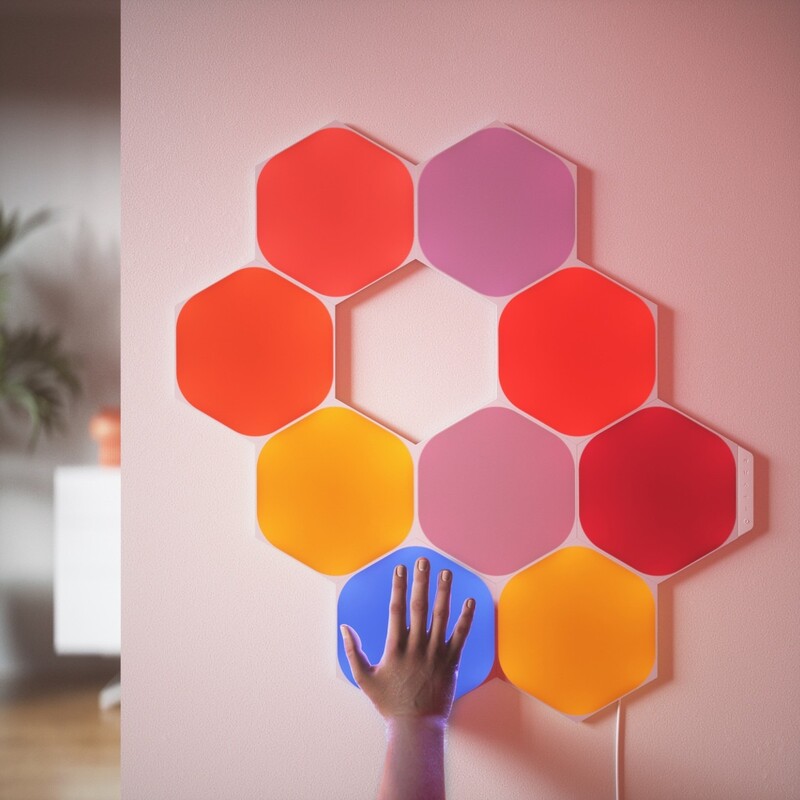 Дополнительные панели Nanoleaf Shapes Hexagons Expansion Pack Apple HomeKit, 3 шт. (NL42-0001HX-3PK)