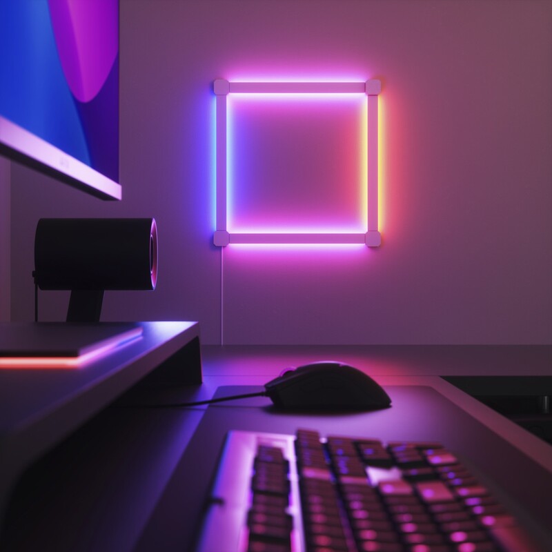 Додаткові панелі Nanoleaf Lines 90 Degrees Expansion Pack Apple HomeKit, 3 шт. (NL59E00-3SN00)