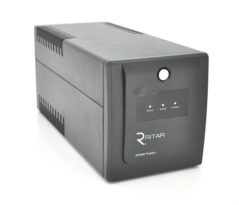 ИБП Ritar RTP1200 Proxima-L 720W, Lin.int., AVR, 4xSchuko, пластик (RTP1200L/05848)