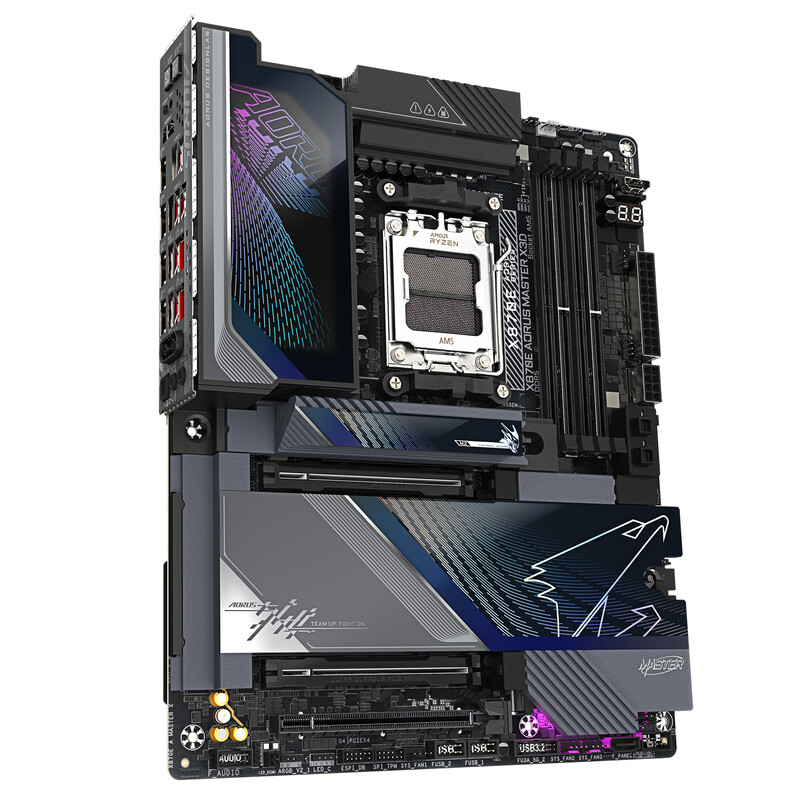 Материнська плата Gigabyte X870E Aorus Master X3D Socket AM5