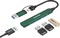 Фото - Концентратор USB Type-C Canyon DS-02 4-в-1 Green (CNS-TDS02GR) | click.ua
