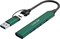 Фото - Концентратор USB Type-C Canyon DS-02 4-в-1 Green (CNS-TDS02GR) | click.ua