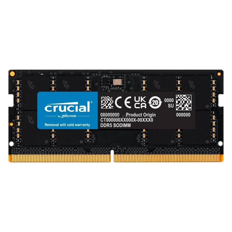 Модуль пам`яті SO-DIMM 8GB/5600 DDR5 Crucial OEM (CT8G56C46S5T)