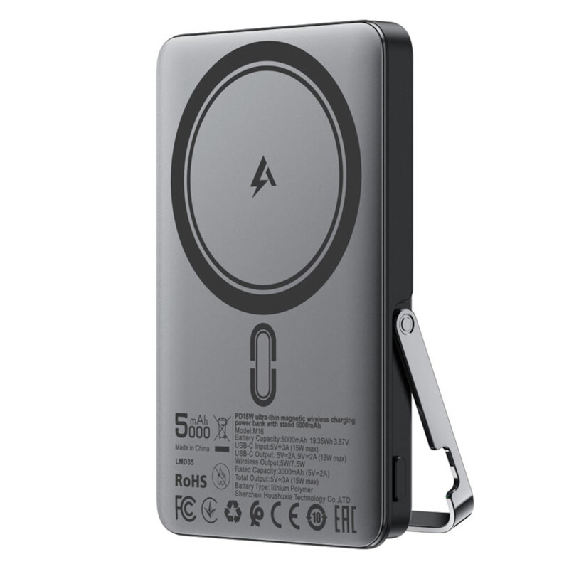 Універсальна мобільна батарея Acefast M16 5000mAh 18W Black (6974316283997)