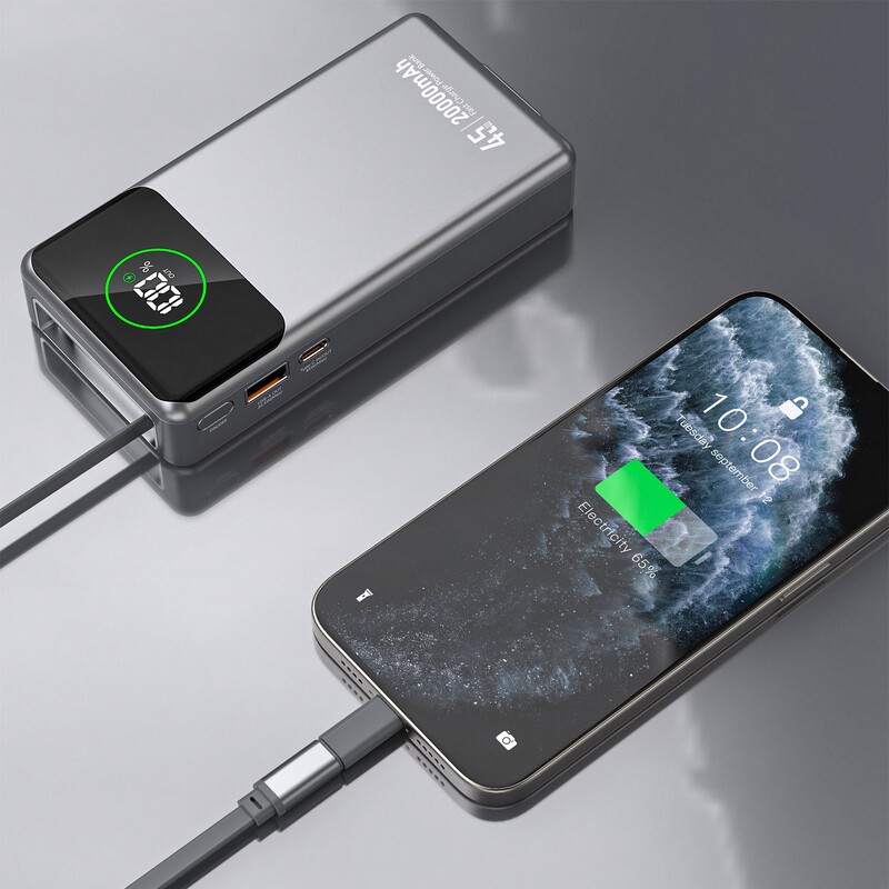 Универсальная мобильная батарея Dudao K31 Pro 20000mAh 45W Black (6977196682010)