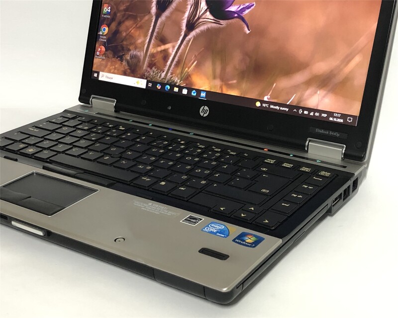 Ноутбук HP Elitebook 8440p / 14" (1366x768) / i5-520M / 8GB / 250GB HDD / Win10Pro / сканер відбитка - Б/в