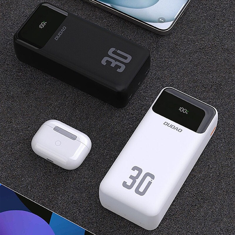 Універсальна мобільна батарея Dudao K15 Max 30000mAh 22.5W Black (6977196682478)