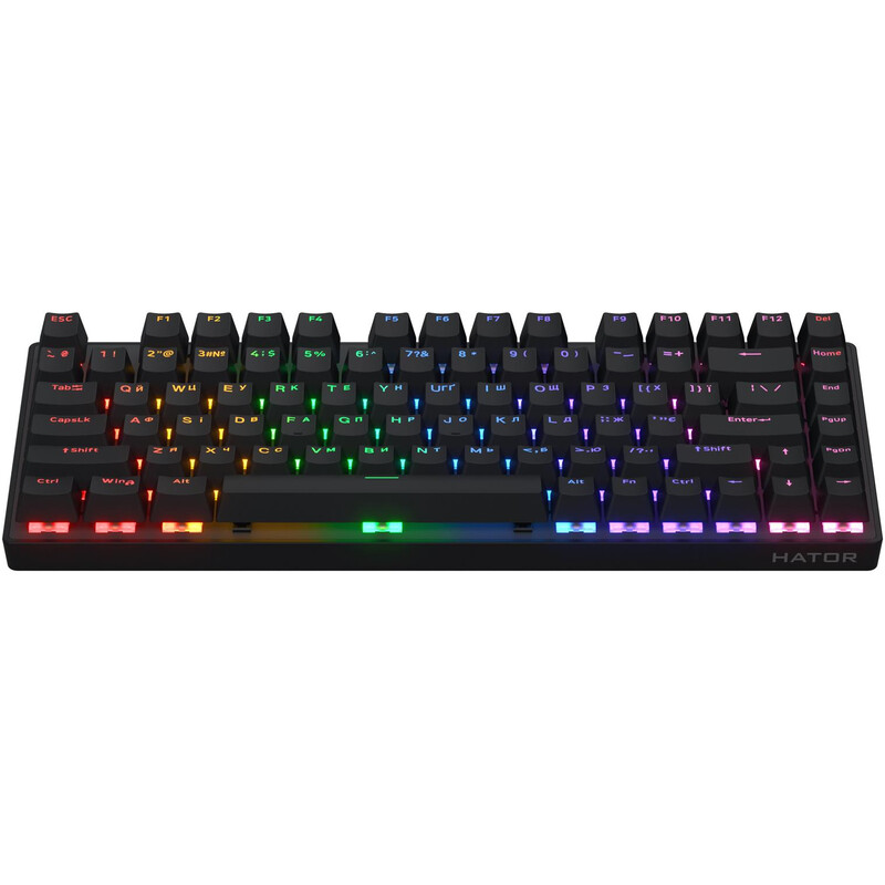 Клавиатура Hator Icefall Mecha 75 Wireless Rainbow Black (HTK275UA)