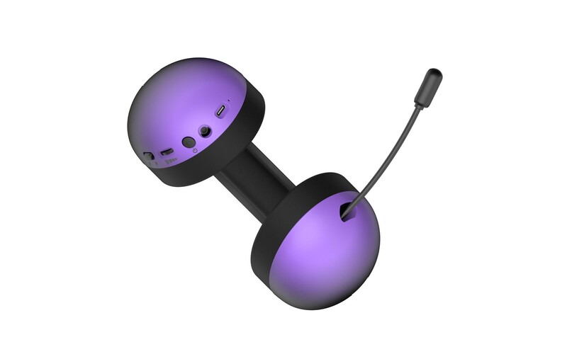 Bluetooth-гарнитура Hator Hellyberry HH30 Pro Wireless Black/Violet (HH30_PRO_wireless_BV)