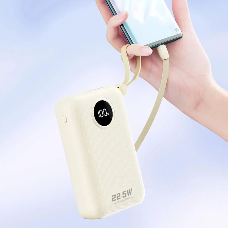 Универсальная мобильная батарея Dudao K14+ 20000mAh 22.5W White (6977196680023)