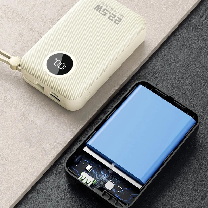 Универсальная мобильная батарея Dudao K14+ 20000mAh 22.5W White (6977196680023)