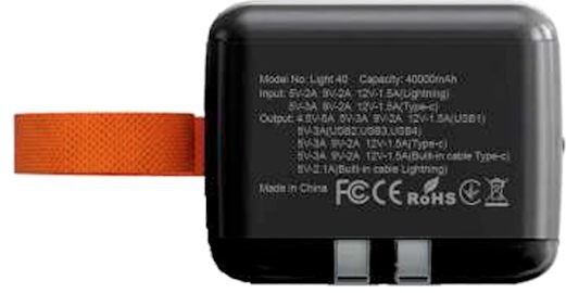 Універсальна мобільна батарея Aspiring Light 50 50000mAh 22.5W Black (PB-L50)