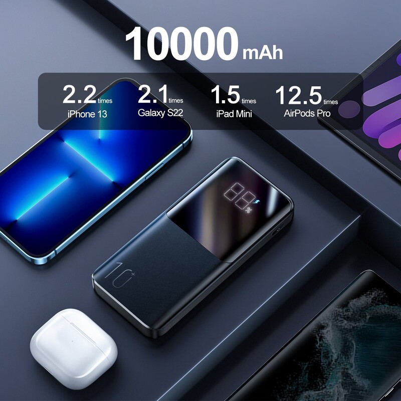 Універсальна мобільна батарея Joyroom 10000mAh 22.5W Black (JR-QP191)