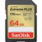 Фото - Карта пам`яті SDXC 64GB UHS-I/U3 Class 10 SanDisk Extreme Plus R170/W80MB/s (SDSDXW2-064G-GNCIN) | click.ua