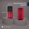 Фото - Мобильный телефон Panasonic KX-TU155 Dual Sim Red (KX-TU155EXRN) | click.ua