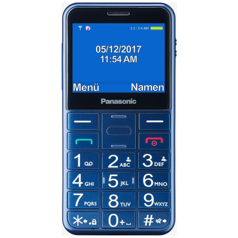 Мобильный телефон Panasonic KX-TU155 Dual Sim Blue (KX-TU155EXCN)